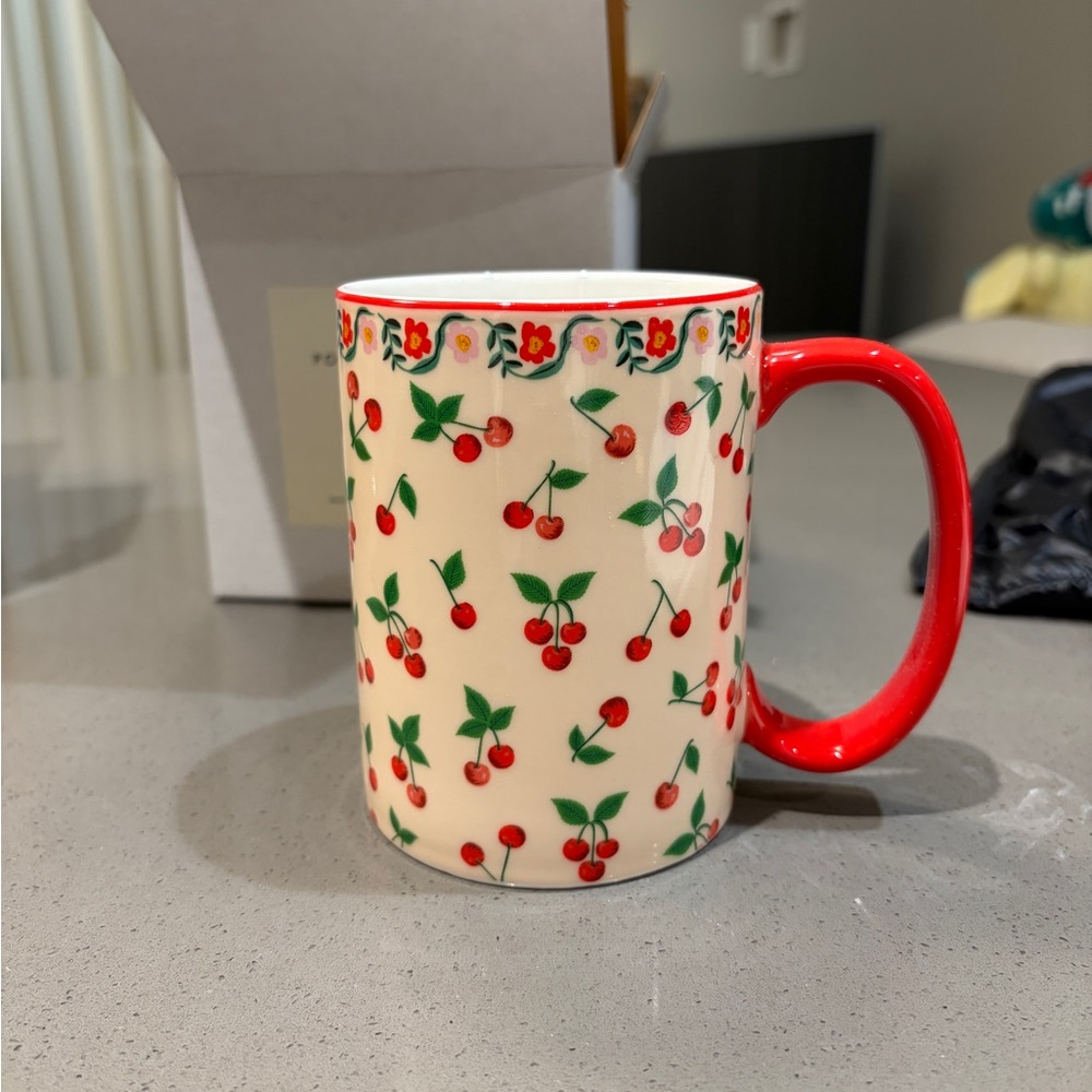 BNWT Rifle Paper Co. Cherry Porcelain Mug
